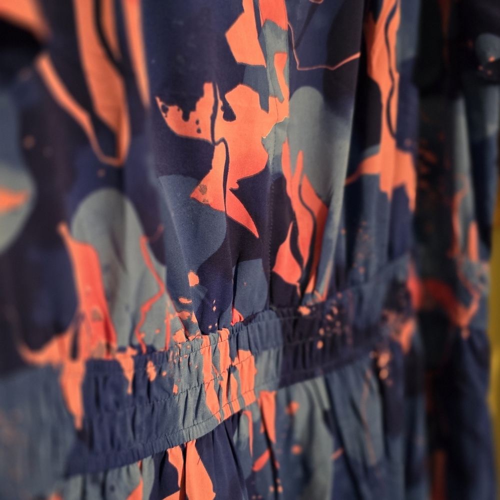 NWOT PrettyGarden Vibrant Blue and Pink Women's Midi Dress - Picture 11 of 11